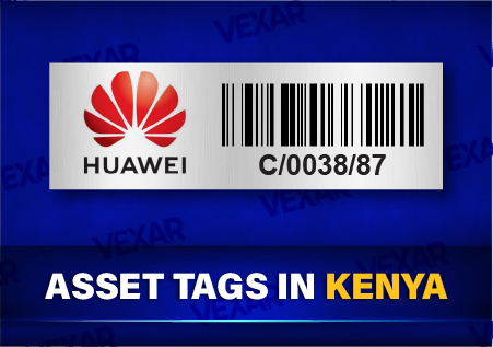 Acetone Activated Adhesive Asset Tags in Kenya. Aluminium Barcode Asset Tagging in Kenya